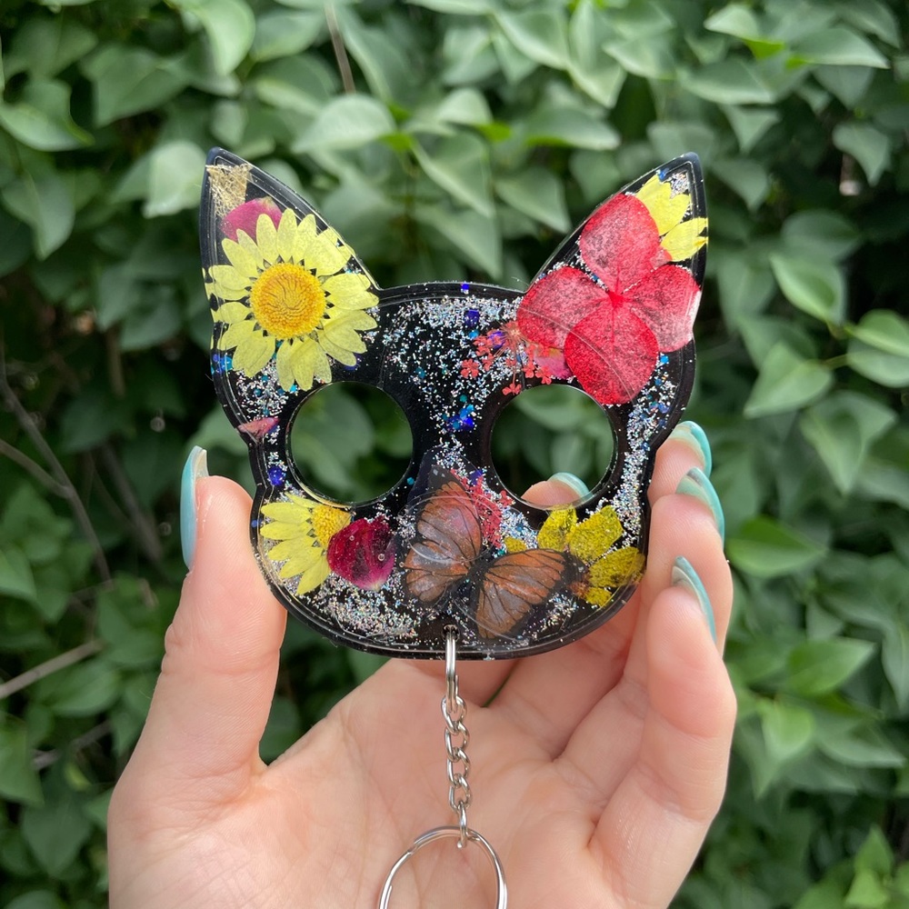 Handmade Resin Safety Keychain!